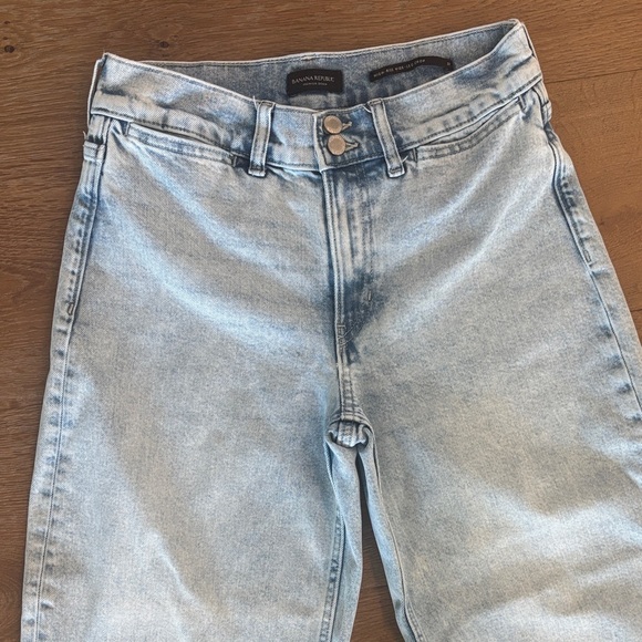 Banana Republic High Rise Wide-Leg Crop Jean Light Wash - Picture 5 of 6